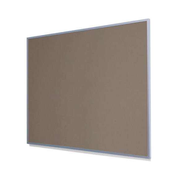 2208 Mushroom Medley Colored Cork Forbo Bulletin Board with Narrow Light Aluminum Frame